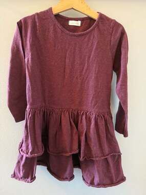 Jamie Kay Organic Cotton Echo Ruffle Dress - Berry